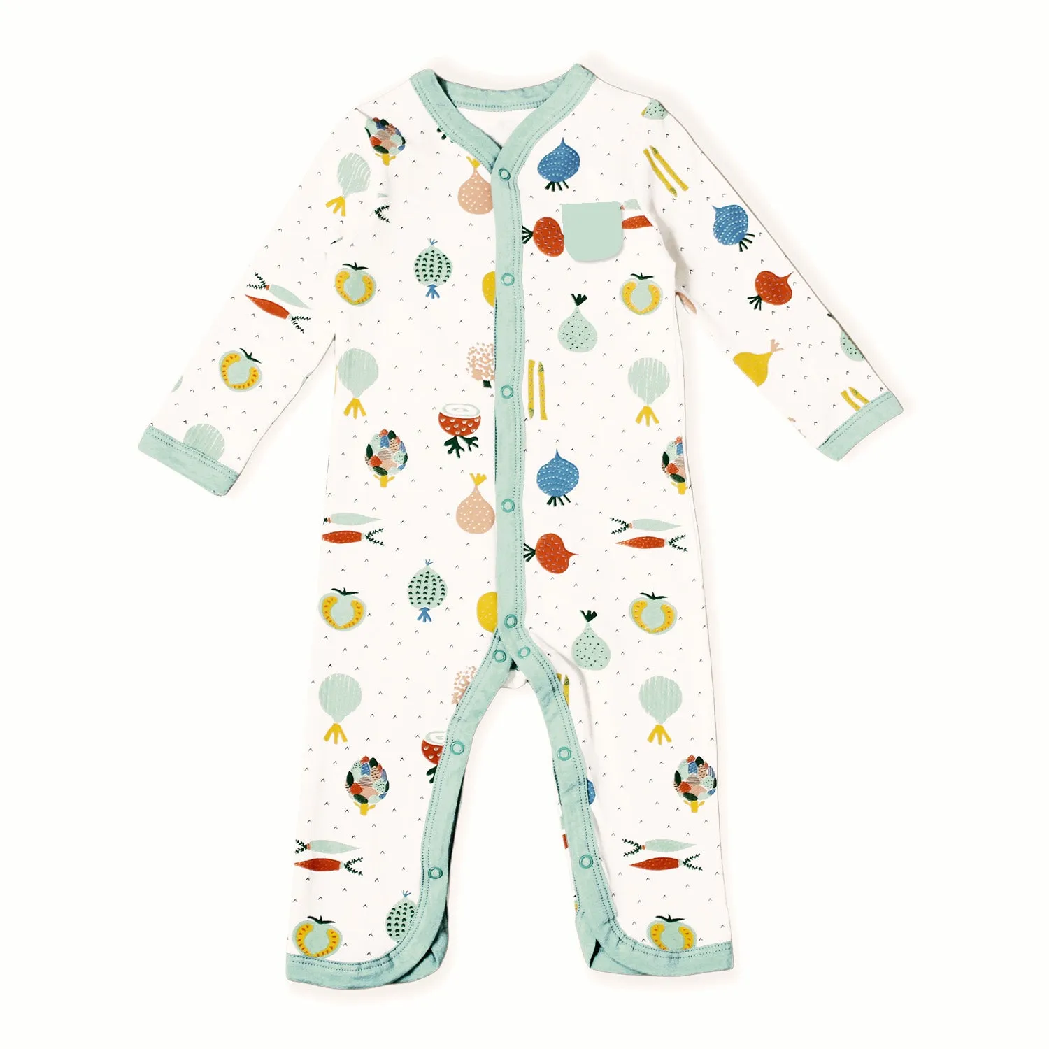 Organic Cotton Jumpsuit Romper - Veggie Salad