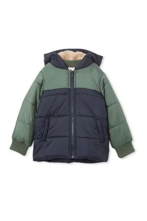 Panel Puffer Jacket