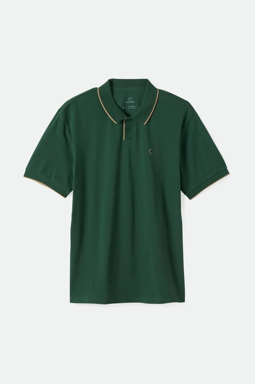 Proper S/S Polo - Pine Needle/Sand