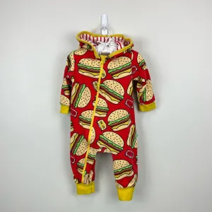 Purl Lamb the Hoodie Company Cheeseburger Playset Romper 6-12 Months