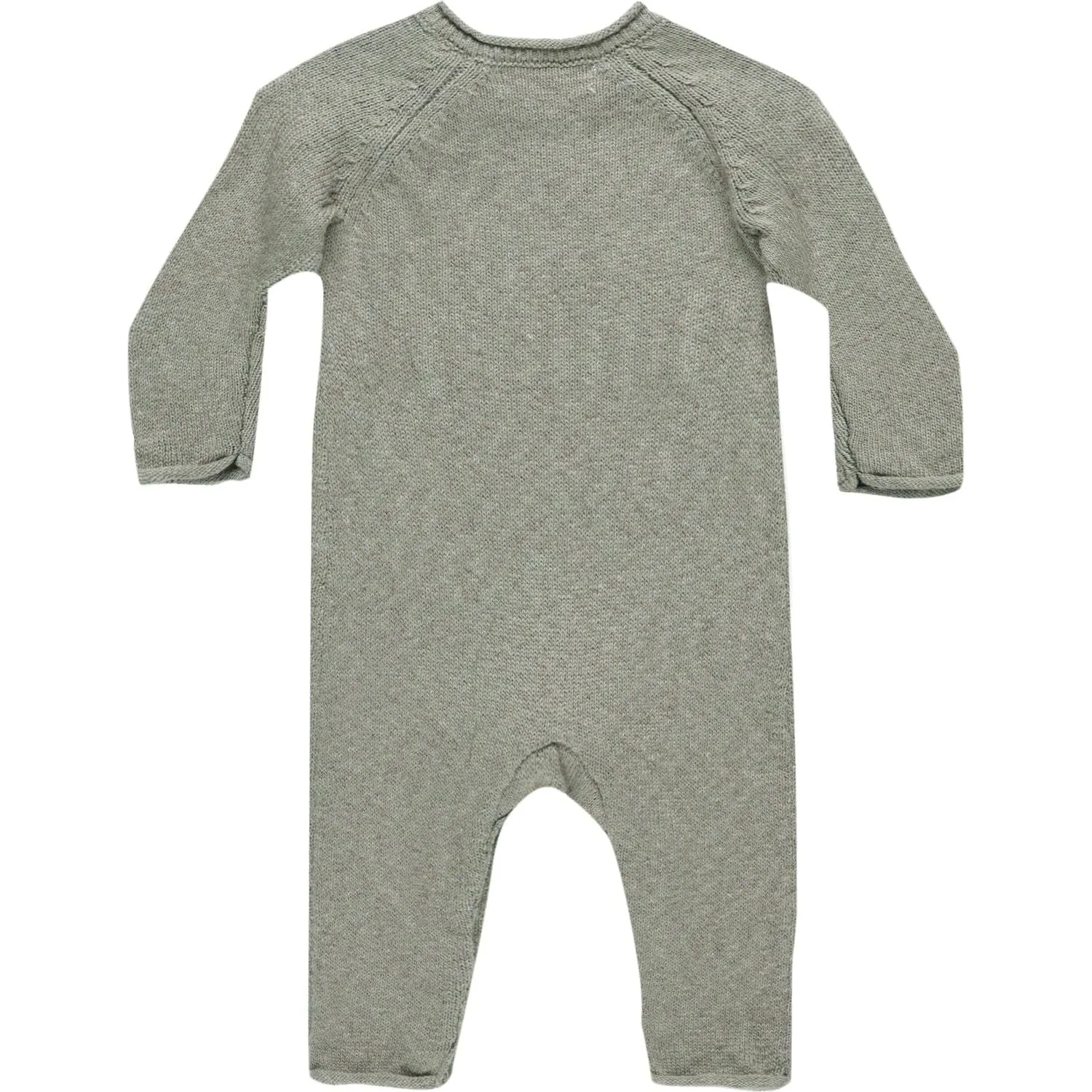 Quincy Mae Heather Knit Jumpsuit - Basil