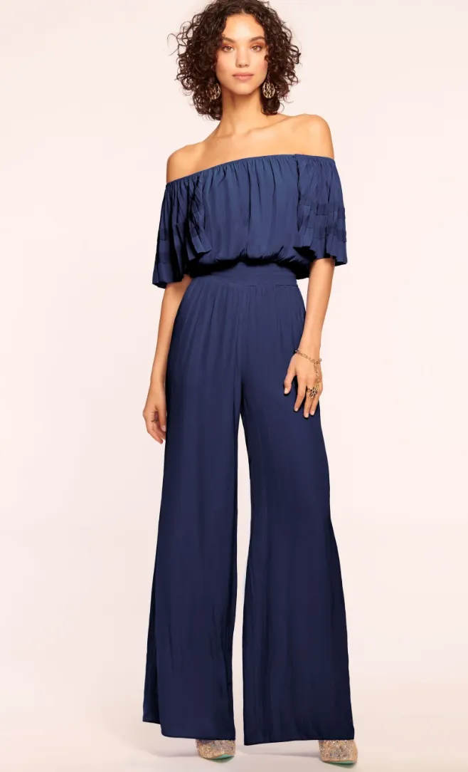 Ramy Brook Tinsley Jumpsuit Spring Navy