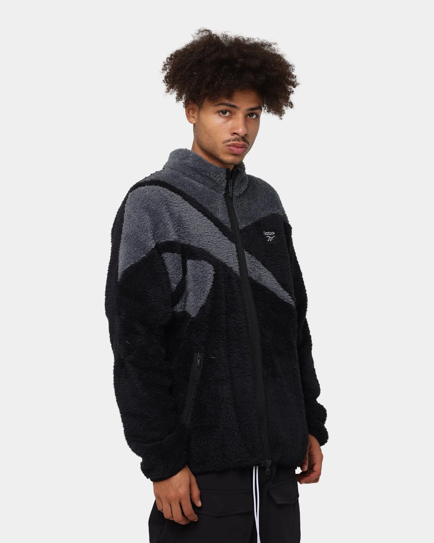 Reebok Classics Sherpa Track Jacket Black