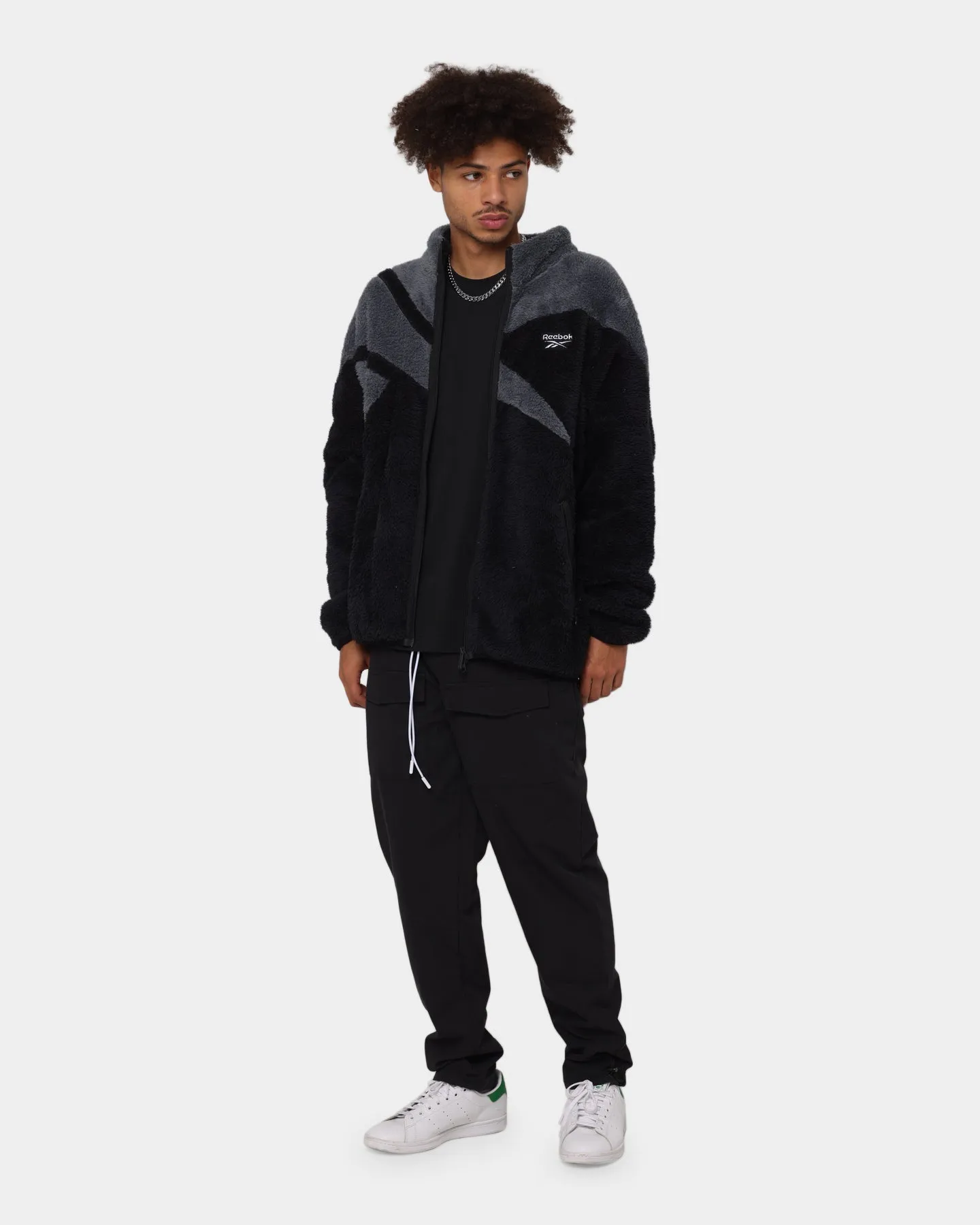 Reebok Classics Sherpa Track Jacket Black