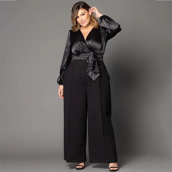 Refined Satin Jumpsuit