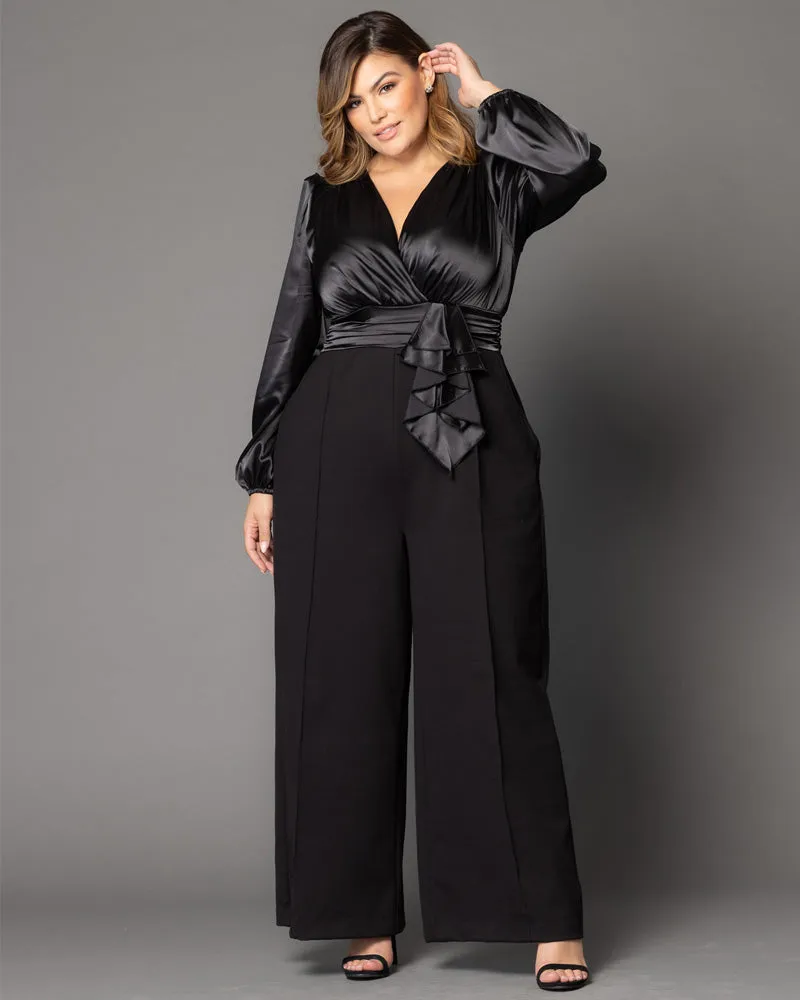 Refined Satin Jumpsuit