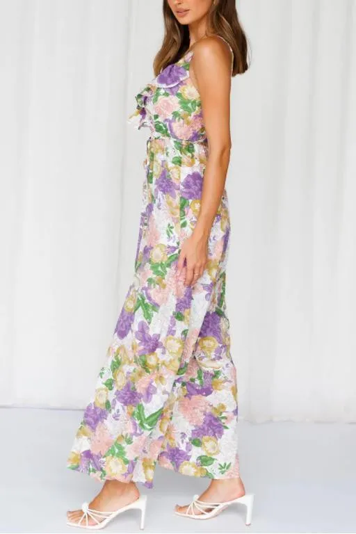 Remy Floral Print Wide Leg Jumpsuit