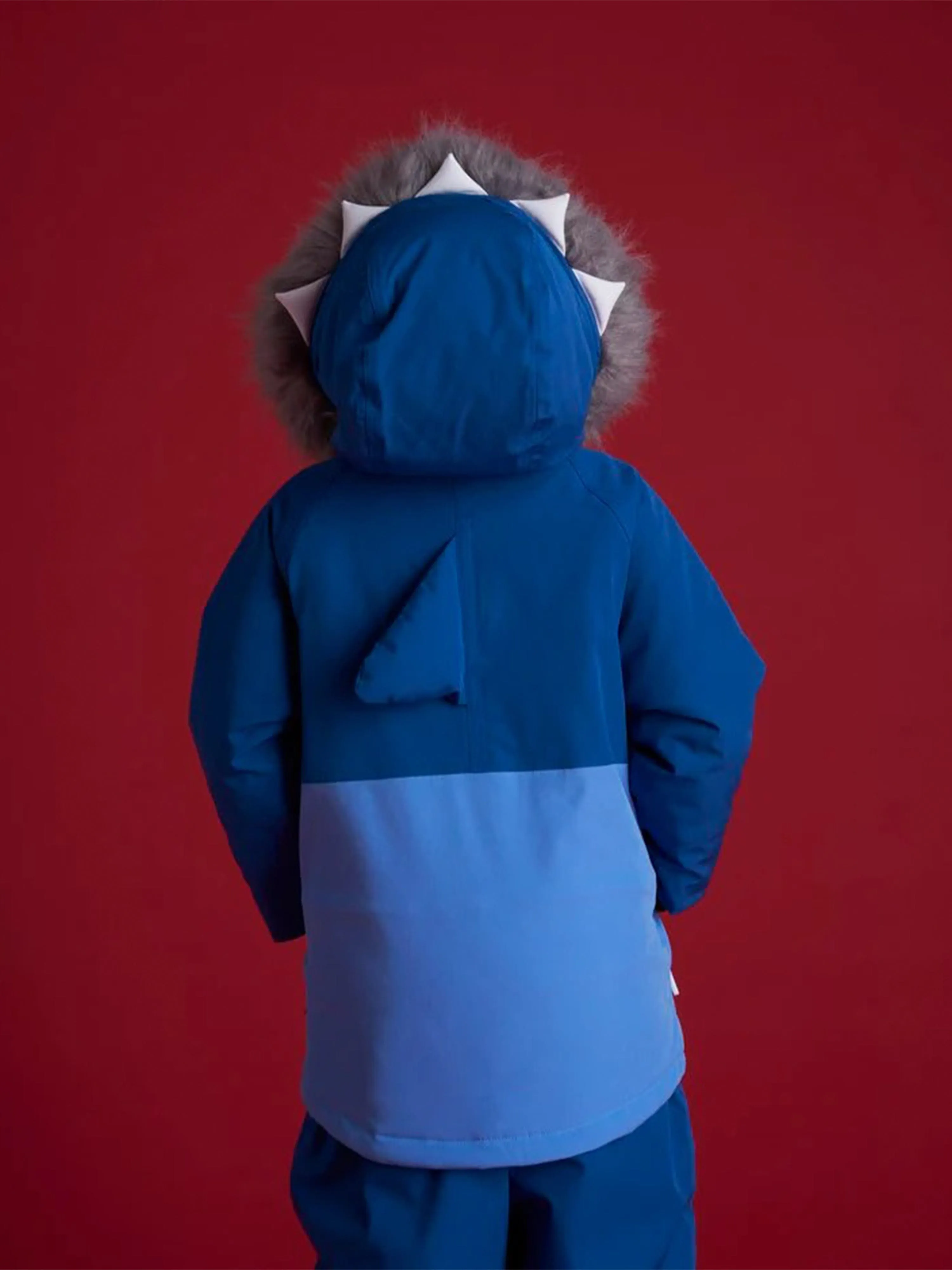 Roarsome Boys Reef The Shark Parka Ski Jacket in Blue