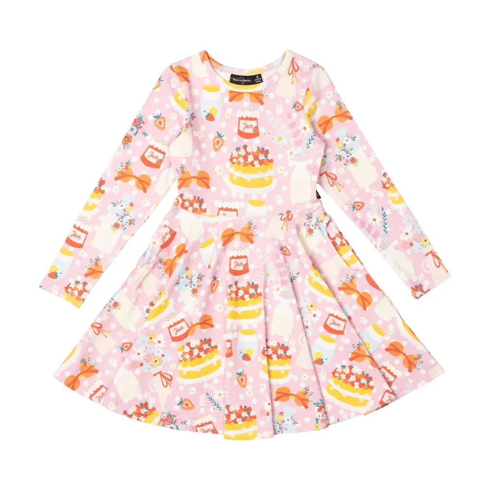 Rock Your Baby - Party Time Pink Waisted Dress