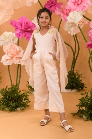 Rosefinch- Flared Sleeves Jumpsuit For Girls