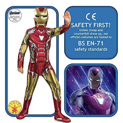 Rubie's Marvel Avengers: Endgame Child's Iron Man Costume & Mask, Small, Red