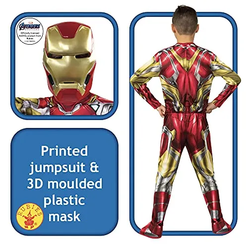 Rubie's Marvel Avengers: Endgame Child's Iron Man Costume & Mask, Small, Red