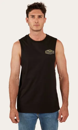 Servo Mens Muscle Tank Black/Camo