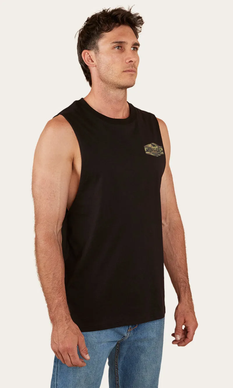 Servo Mens Muscle Tank Black/Camo