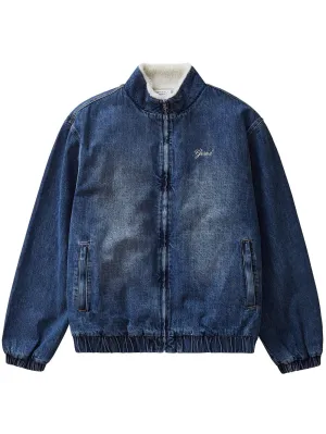 Sherpa Track Denim Jacket