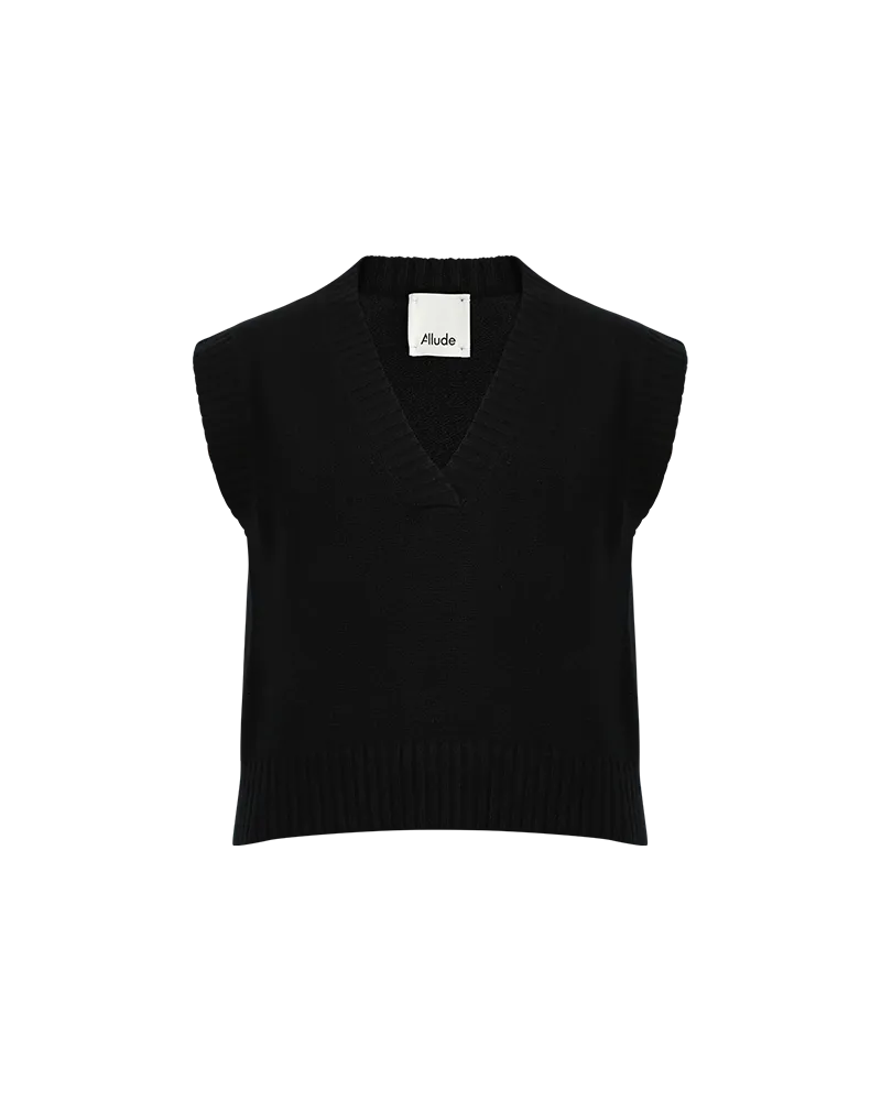 Sleeveless V-Neck Jumper