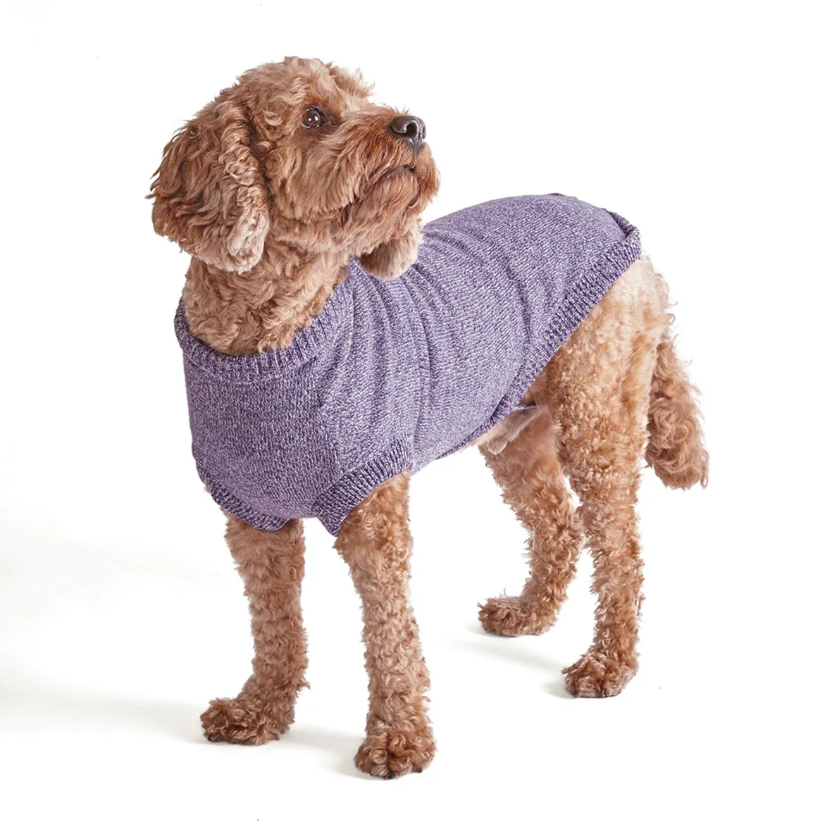 Soft Knit Dog Jumper - Lilac