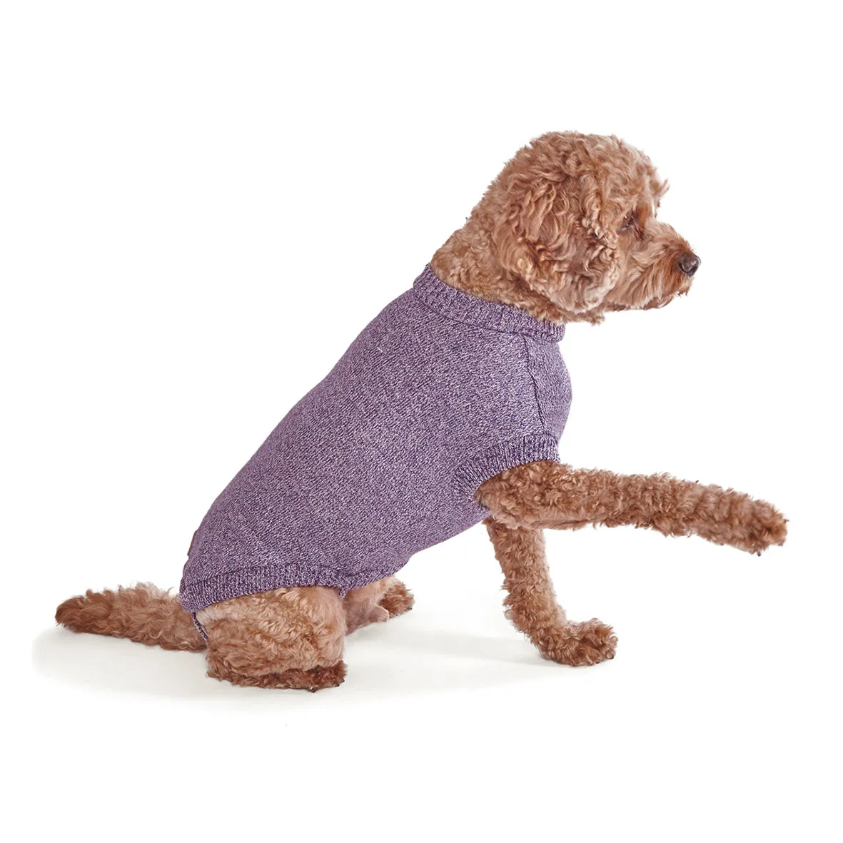 Soft Knit Dog Jumper - Lilac