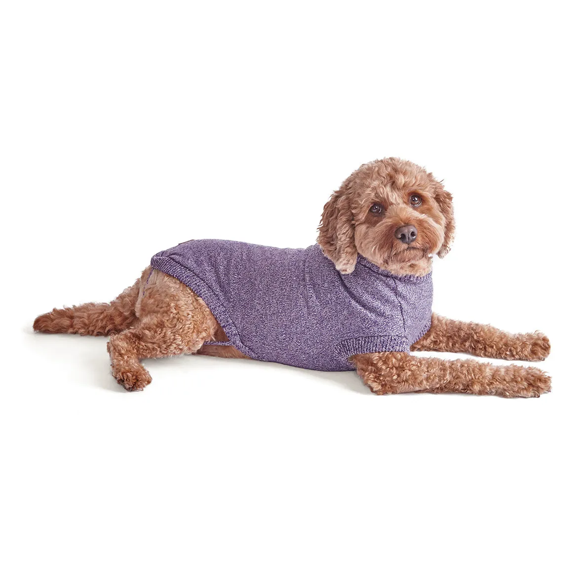 Soft Knit Dog Jumper - Lilac