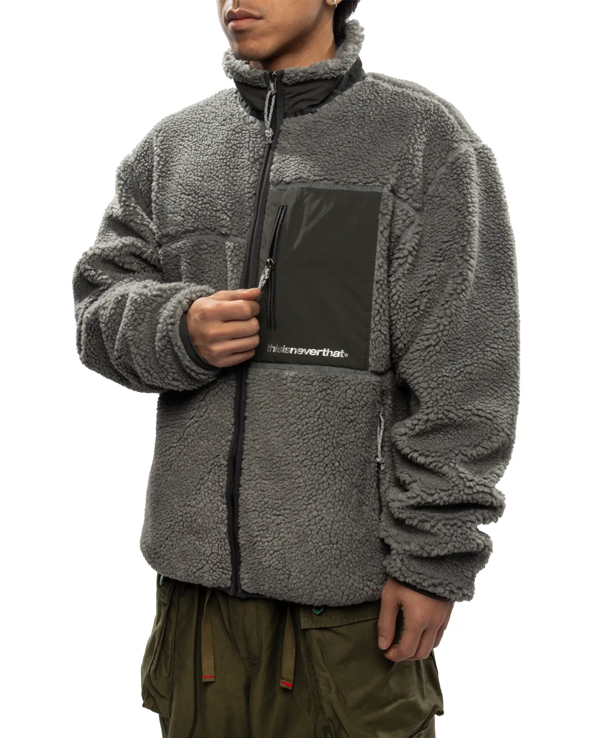 SP Sherpa Fleece Jacket Charcoal