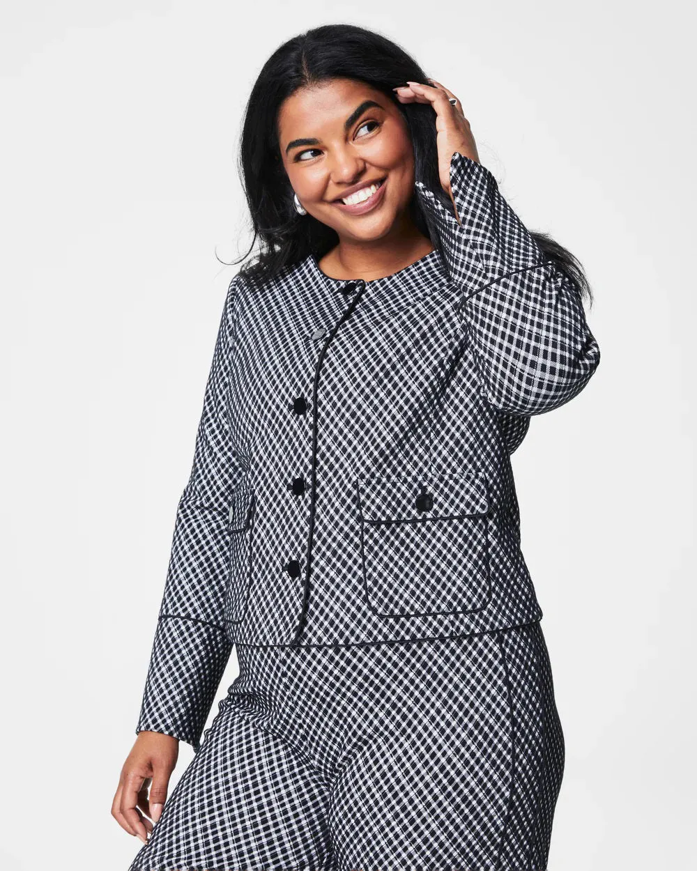 SPANX - PONTE JACQUARD JACKET