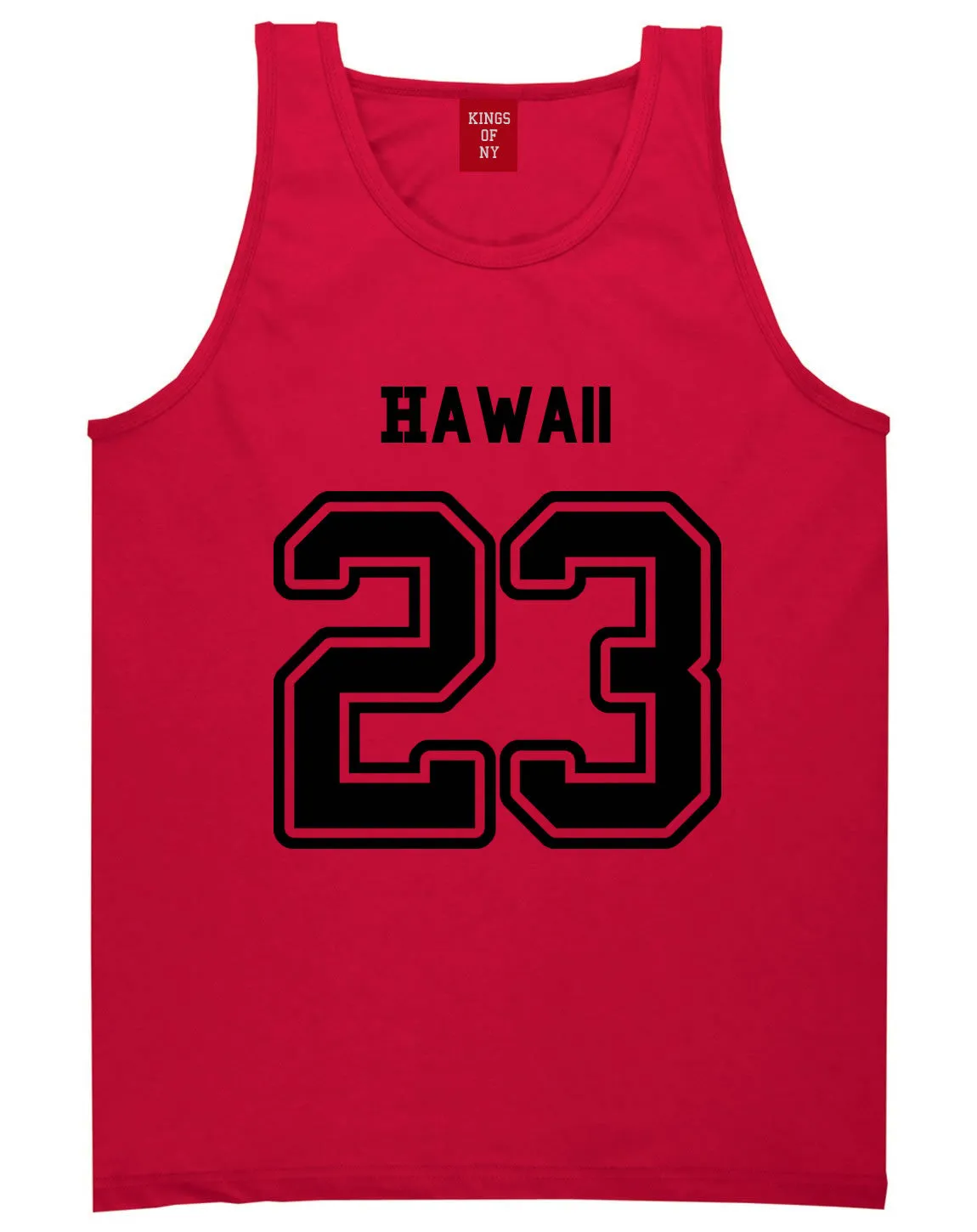 Sport Style Hawaii 23 Team State Jersey Mens Tank Top