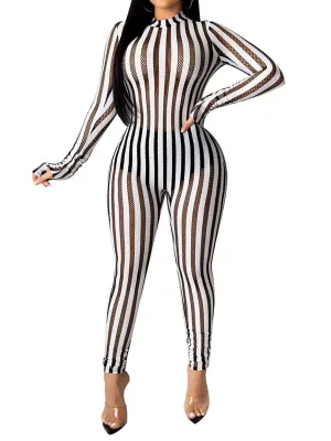 Striped Jumpsuit