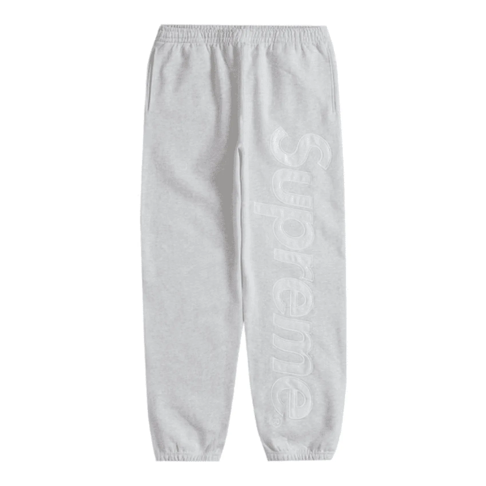 Supreme Satin Appliqué 'Ash Grey' Sweatpant