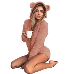 TEEK - Plush Bear Pajama Jumpsuit