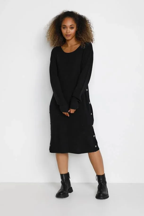 The Christine Knit Button Dress