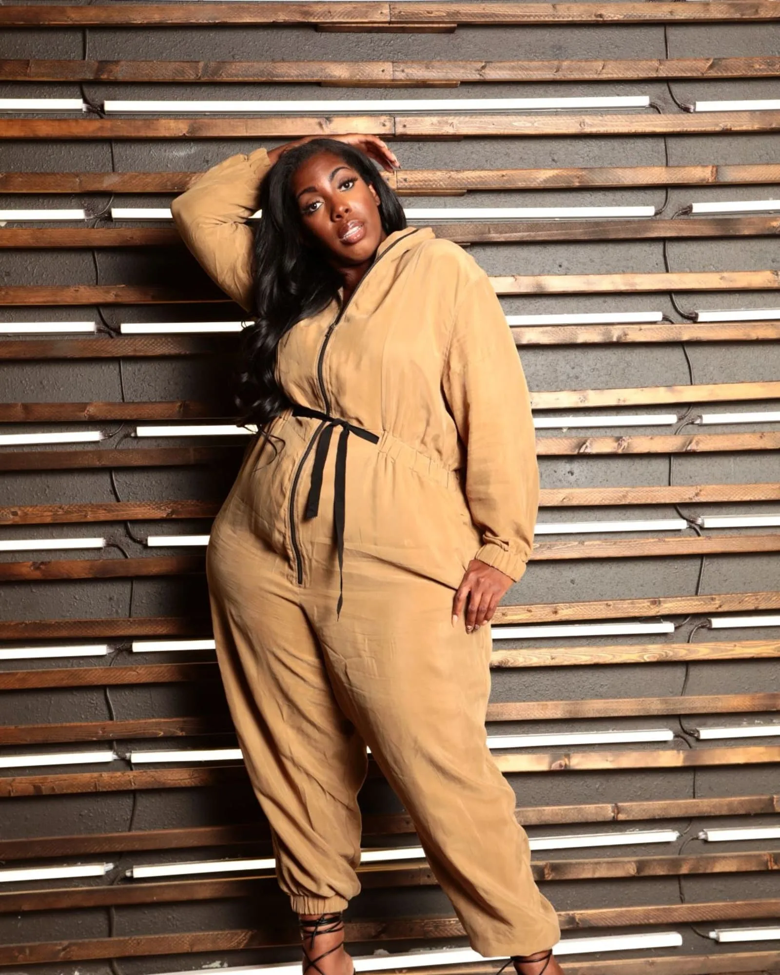 The Flightsuit Cupro Jumpsuit | Olive