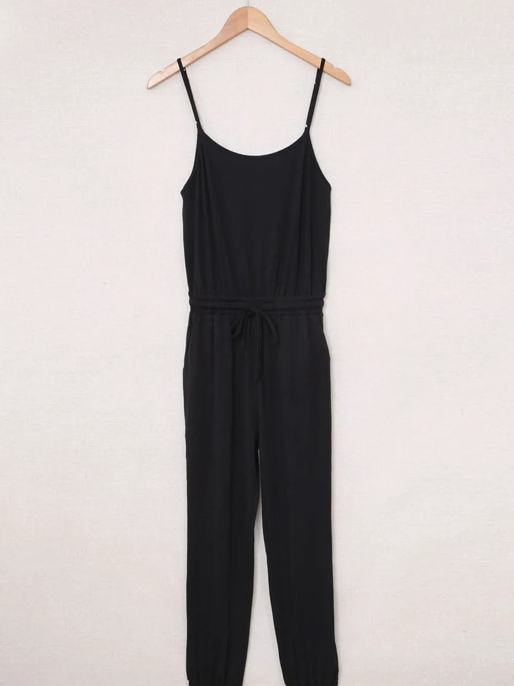 Tooling Belt Sleeveless Suspenders Simple Restraint Foot Jumpsuit