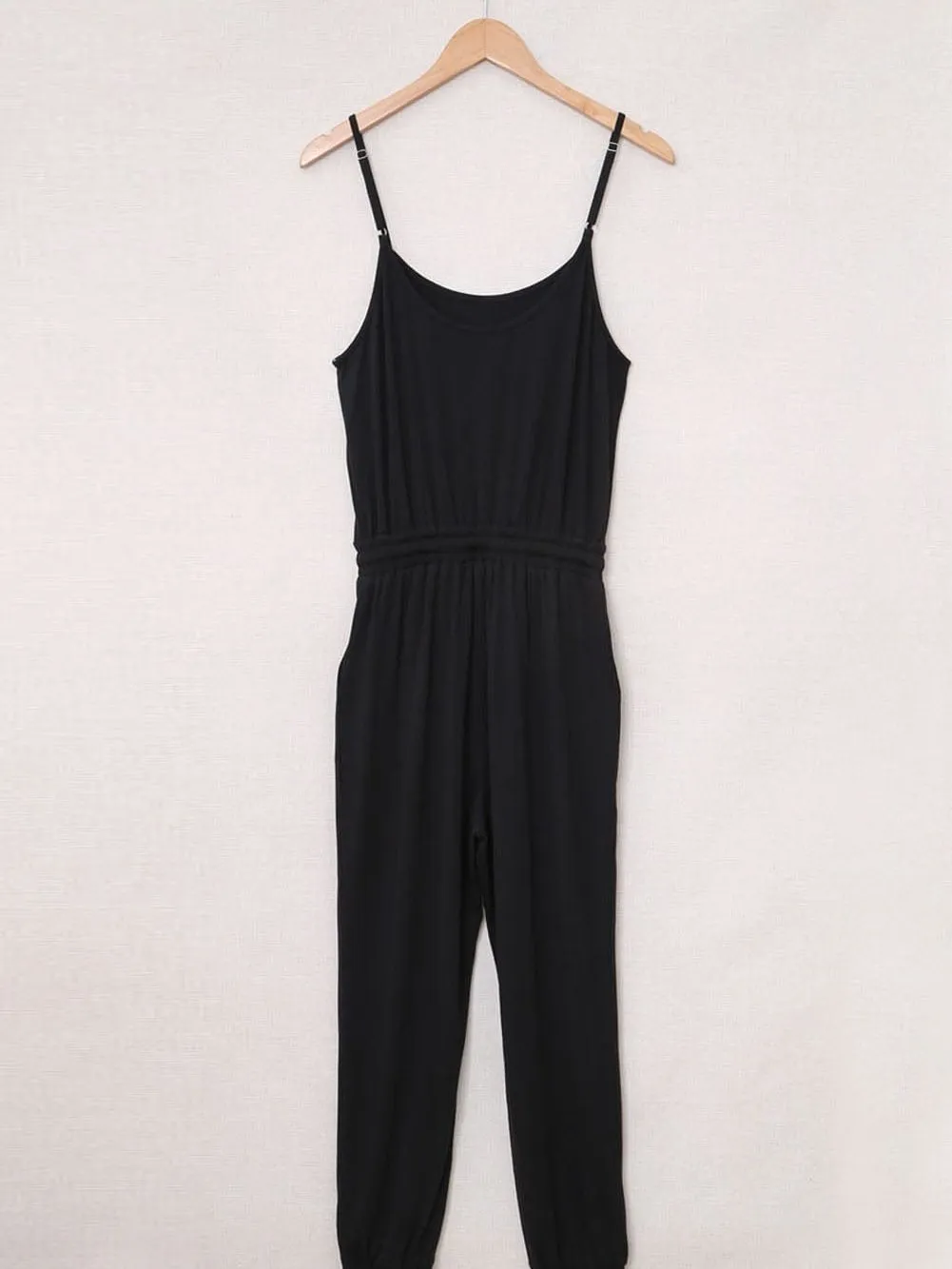 Tooling Belt Sleeveless Suspenders Simple Restraint Foot Jumpsuit