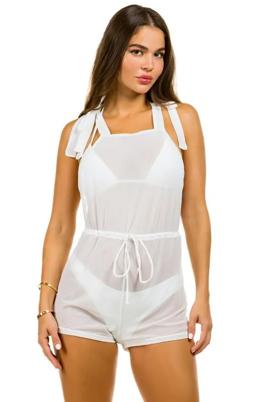 Two Piece Swimsuit With Jumpsuit Coverup