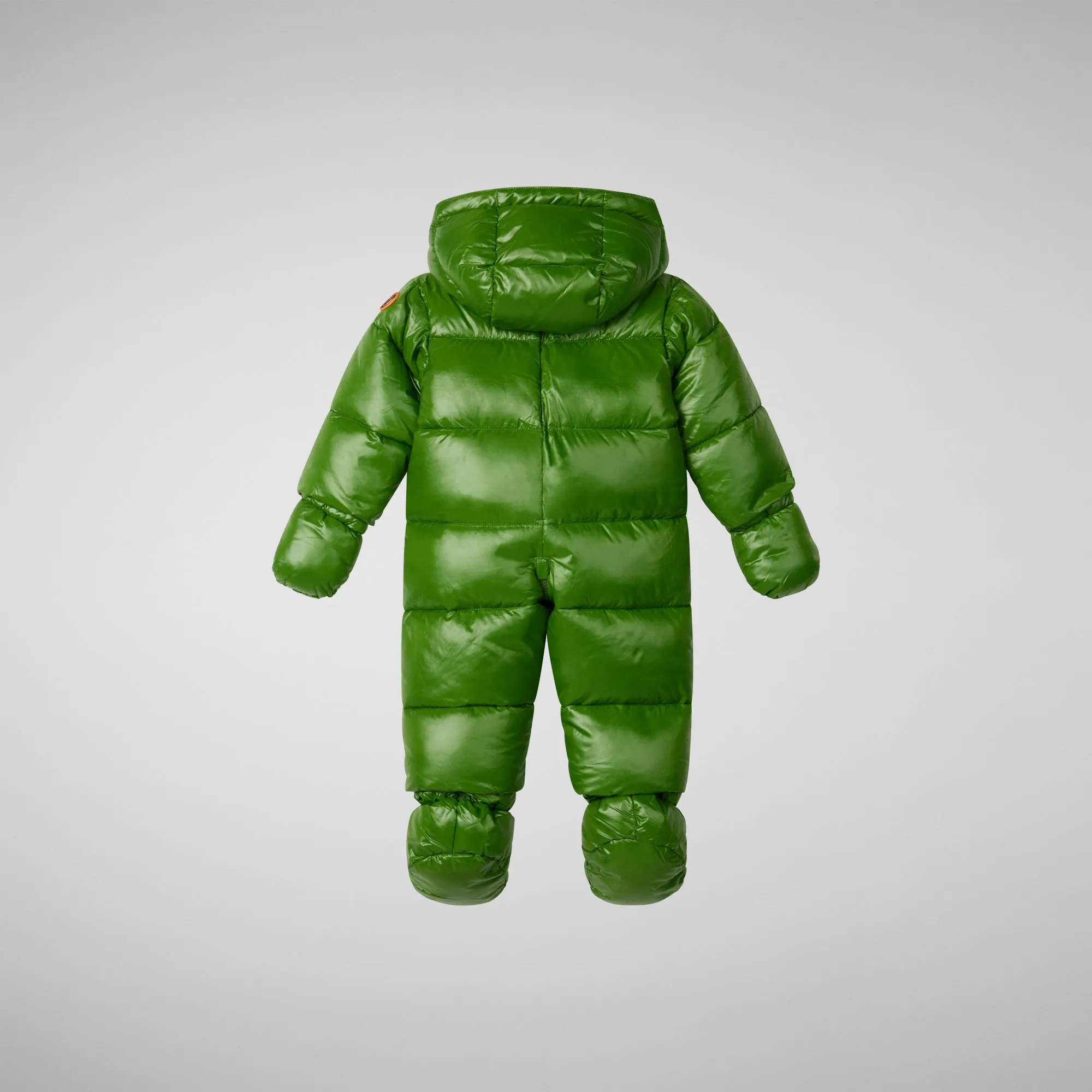 Unisex kids' hooded jumpsuit Shell in grass green