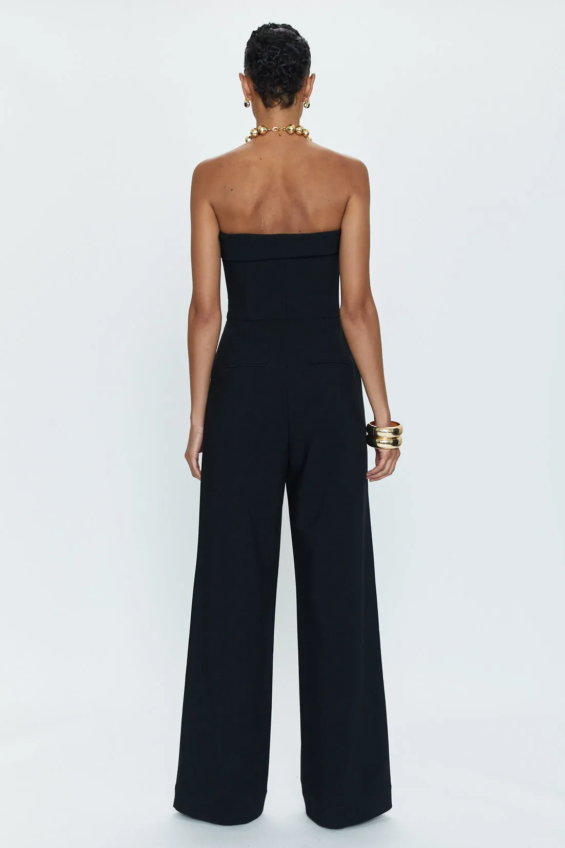 Valentina Polished Jumpsuit Black