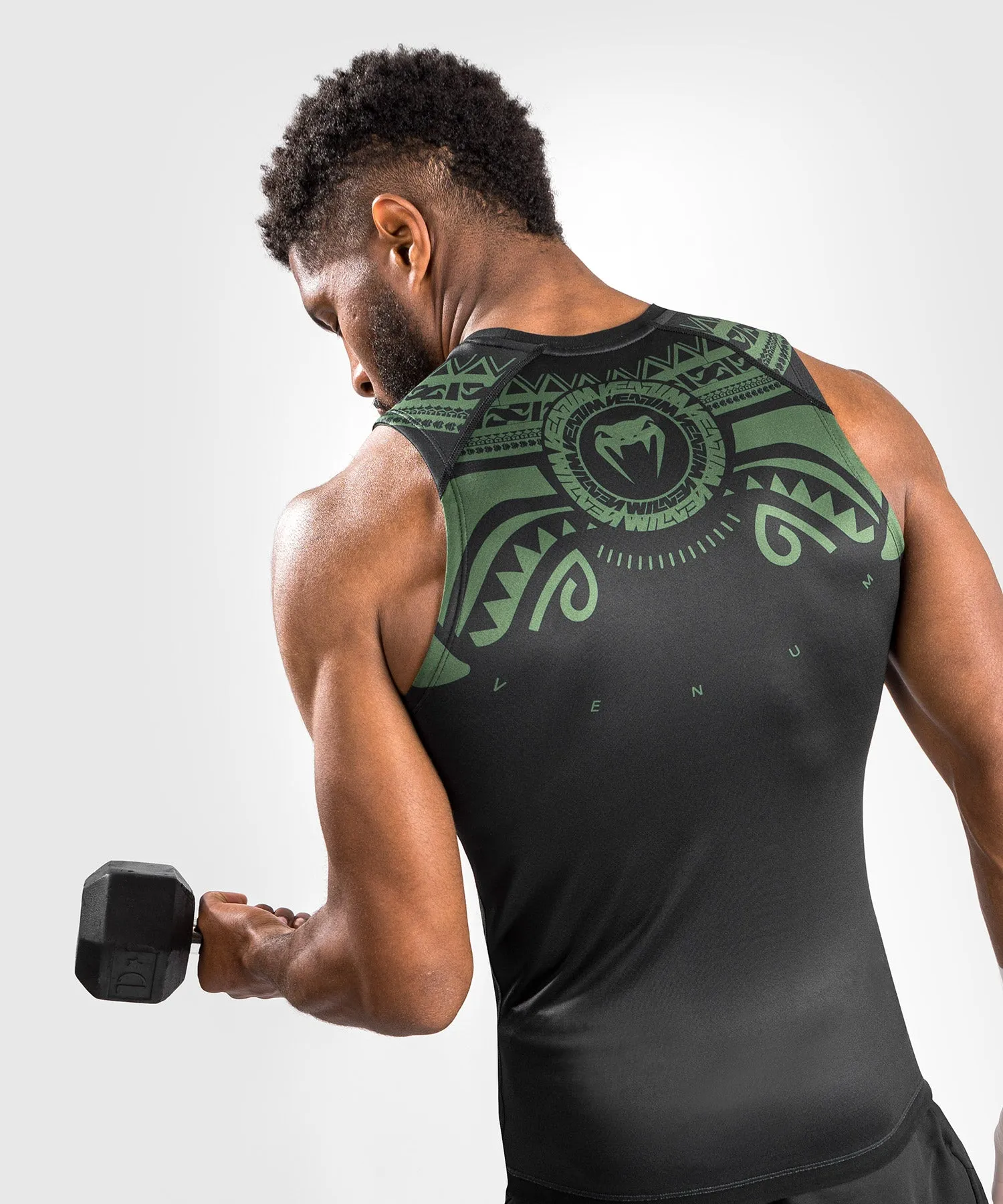 Venum Nakahi Rashguard - Sleeveless - Black/Khaki