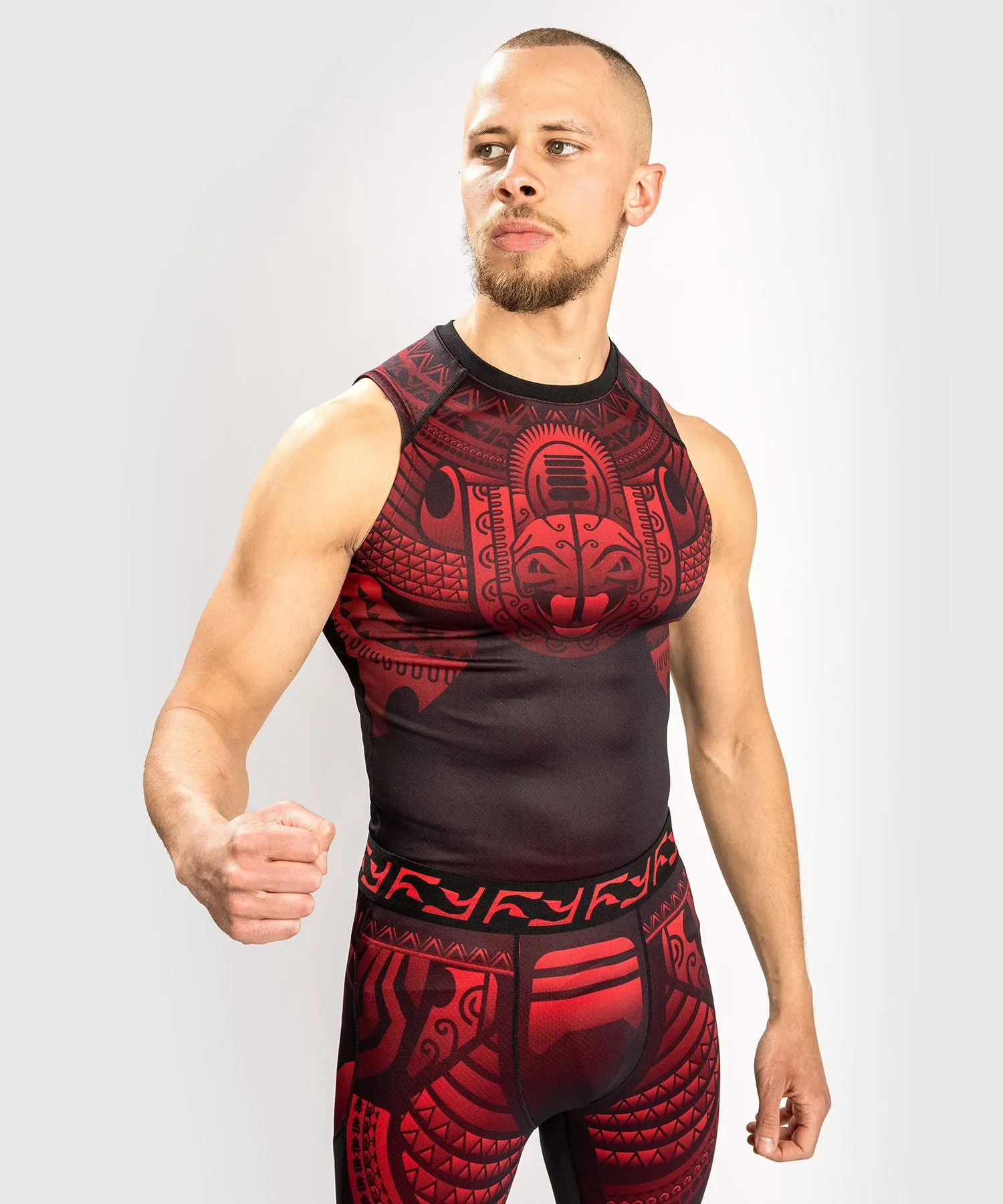 Venum Nakahi Rashguard - Sleeveless - Black/Red