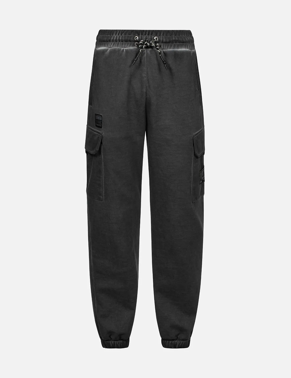 Washed Texture Multi-Pocket Relax Fit Sweatpants