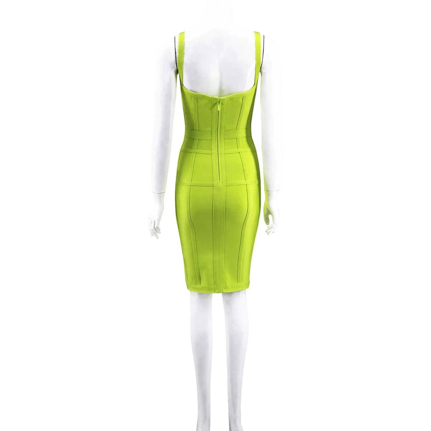 Winnal Womens Rayon Bandage Bodycon Party Dress Green