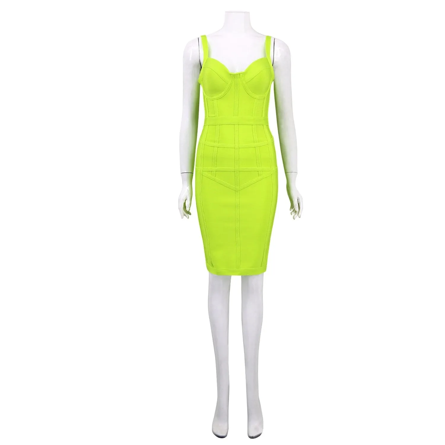 Winnal Womens Rayon Bandage Bodycon Party Dress Green