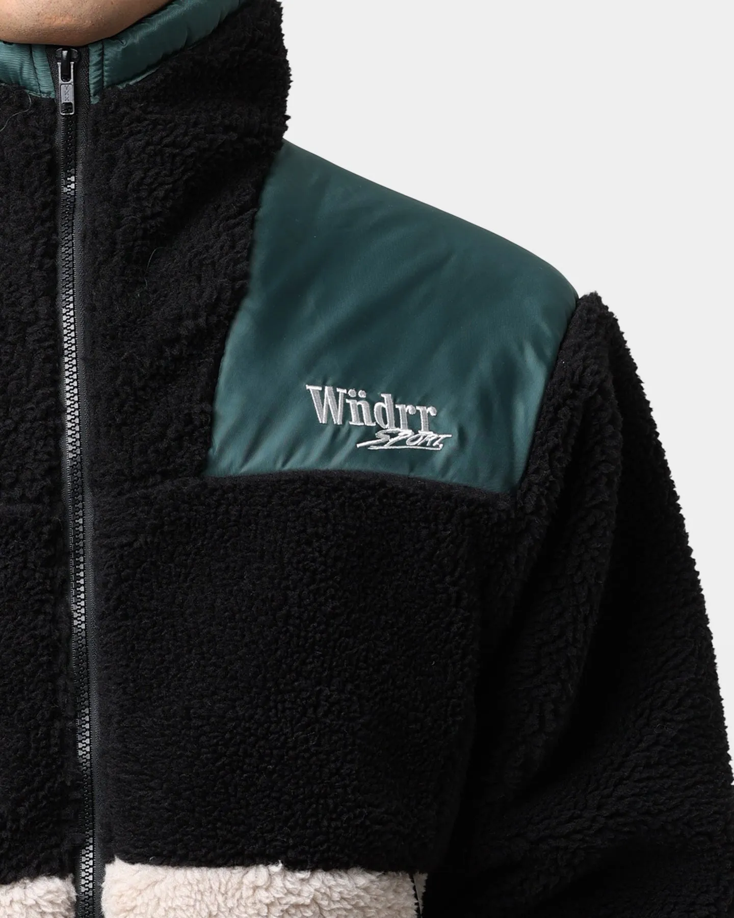 WNDRR Wid It Sherpa Jacket Black