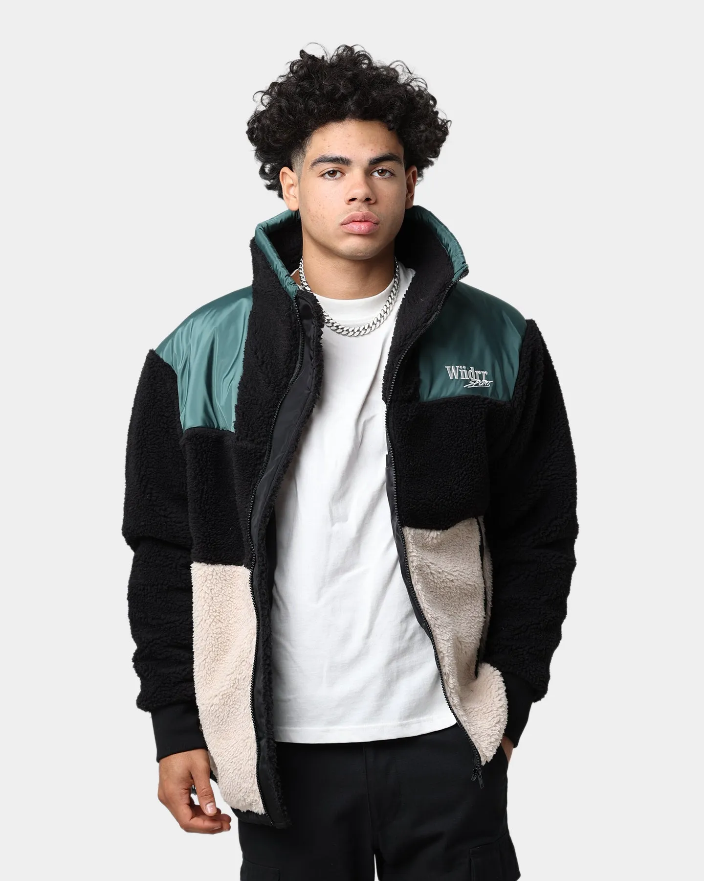 WNDRR Wid It Sherpa Jacket Black