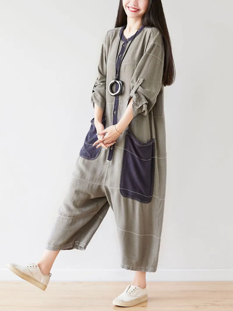 Women's Lightweight Three-point Jumpsuit Dungarees