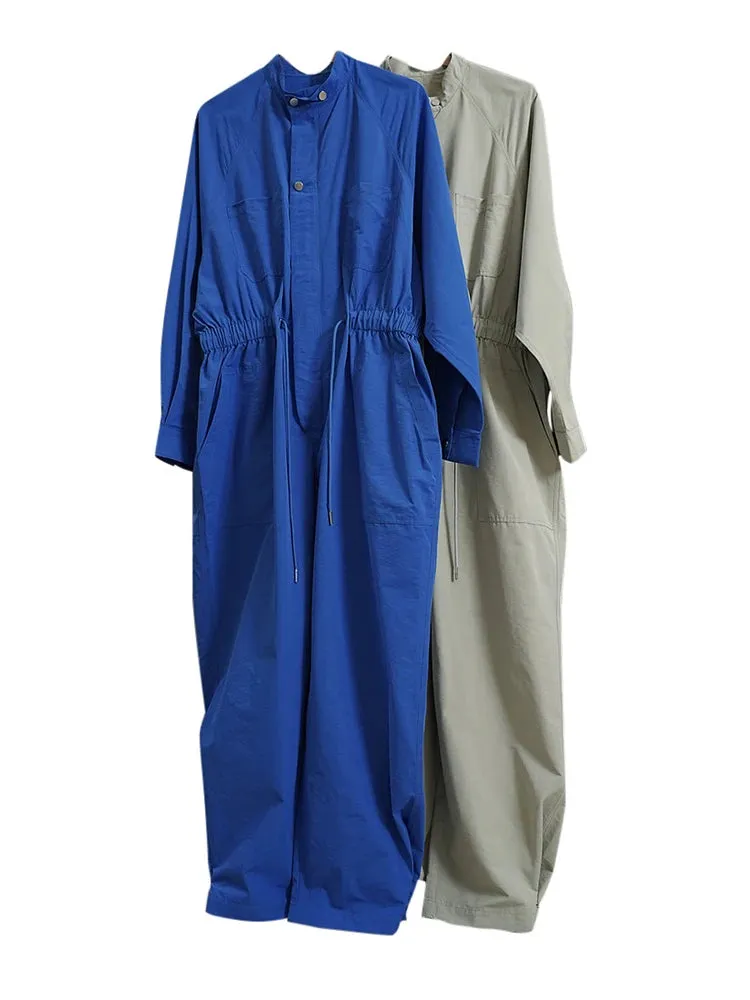 Women's Oversized Long Sleeve Baggy Jumpsuit